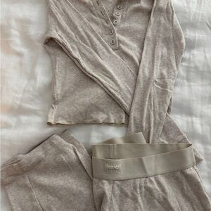 SKIMS Rib Cotton Blend Lounge Set